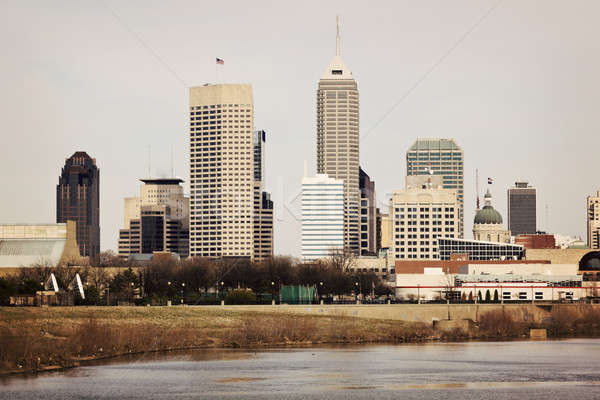 Skyline of Indianapolis Stock photo © benkrut
