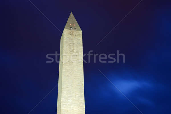 Washington Monument zonsondergang Washington DC gebouw USA Stockfoto © benkrut