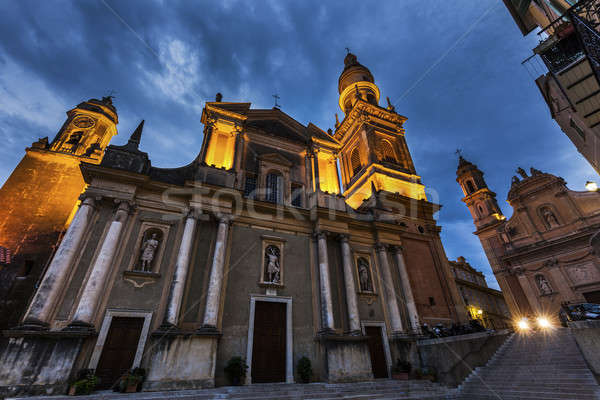 Szent bazilika tenger templom sziluett építészet Stock fotó © benkrut