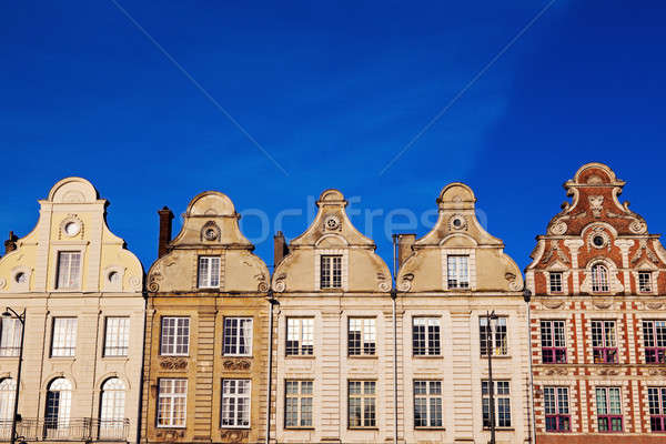 Architecture of Place des Heros in Arras Stock photo © benkrut