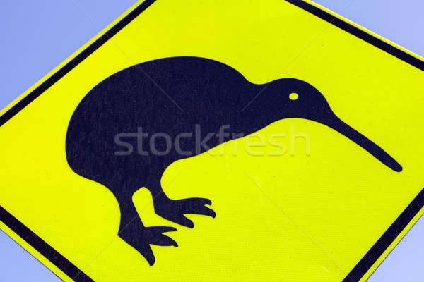 Kiwi wandering sign Stock photo © benkrut