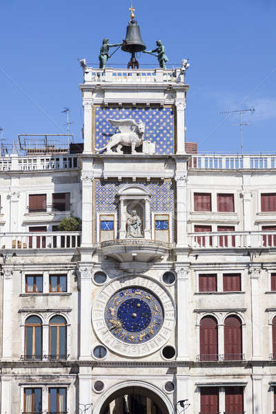 St Mark's Clock Tower - Piazza San Marco in Venice Stock photo © benkrut