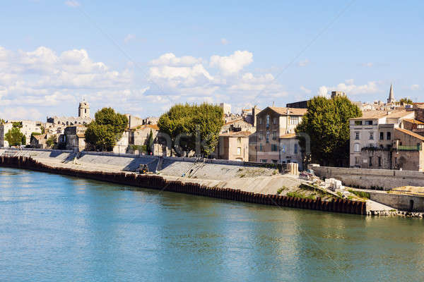Arles panorama from the river Stock photo © benkrut