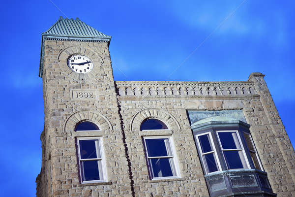 歴史的な建物 オランダ ミシガン州 日没 青 旅行 ストックフォト © benkrut