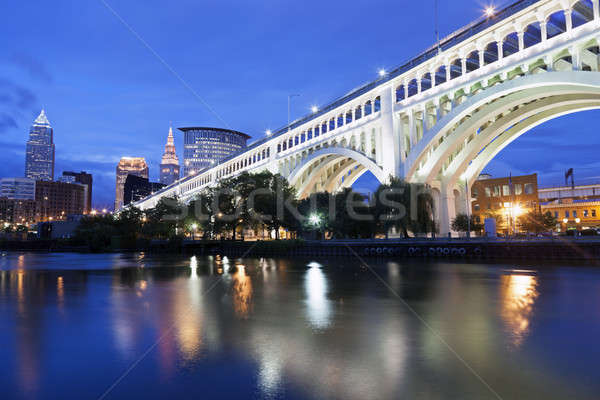 Cleveland skyline Stock photo © benkrut