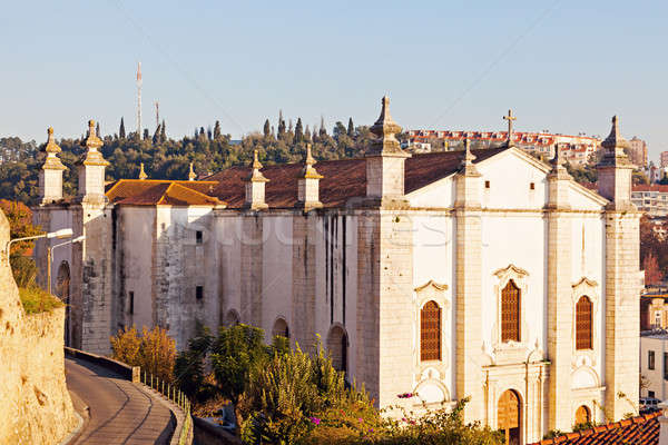 Foto stock: Iglesia · región · Portugal · edificio · azul · viaje