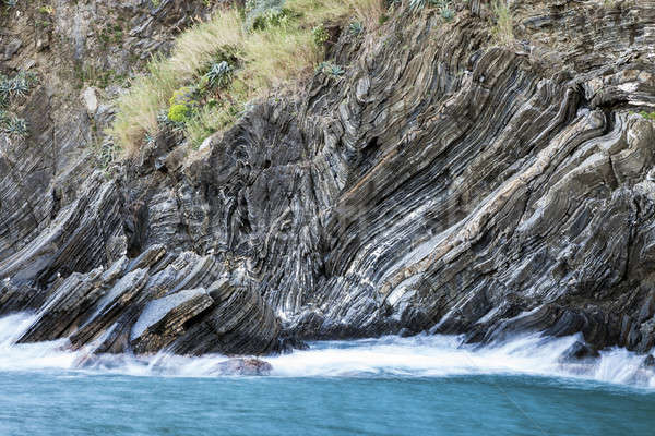Rock formations in Vernazza area Stock photo © benkrut