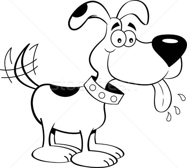 Stock photo: Cartoon Happy Dog