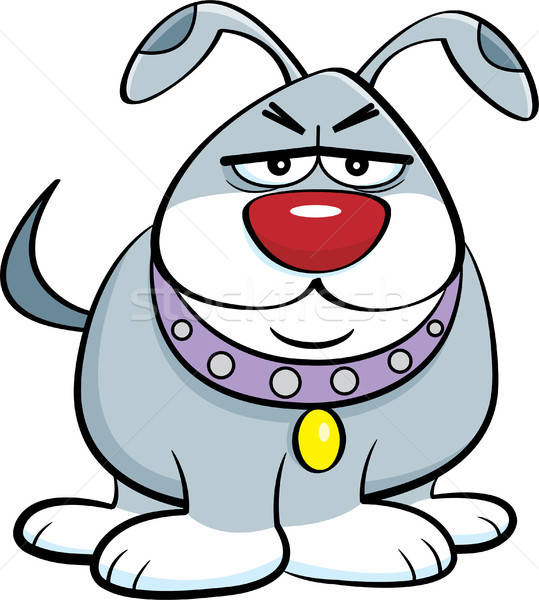 Cartoon colère chien illustration Photo stock © bennerdesign