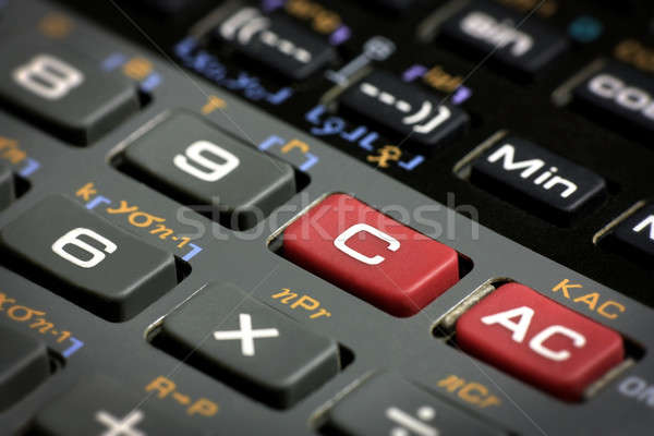 Scientific calculator clear and reset buttons Stock photo © berczy04