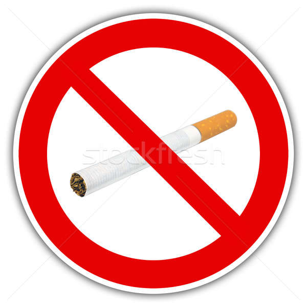 Cigarette traffic sign Stock photo © berczy04