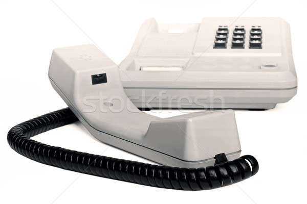 古い 単純な 電話 セピア 孤立した ストックフォト © berczy04