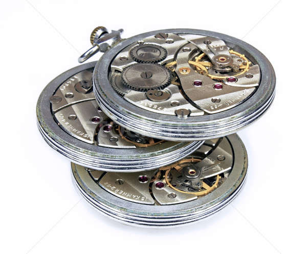 Similaire vieux montre de poche mécanisme isolé soviétique [[stock_photo]] © berczy04