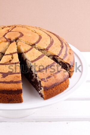 Marmor Kuchen Hintergrund weiß Studio Dessert Stock foto © bernashafo