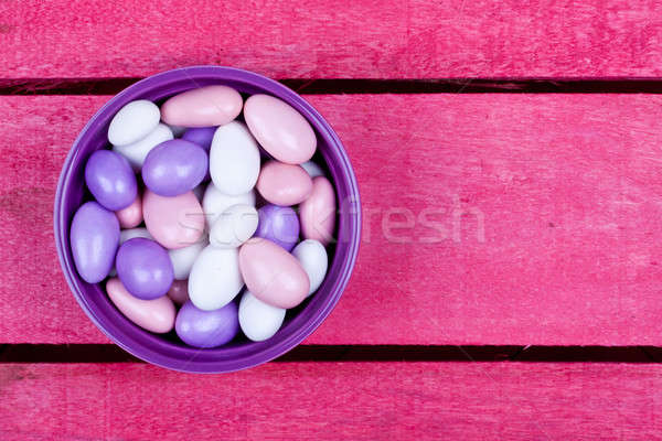sugar coated almond and chocolate candy Stock photo © bernashafo