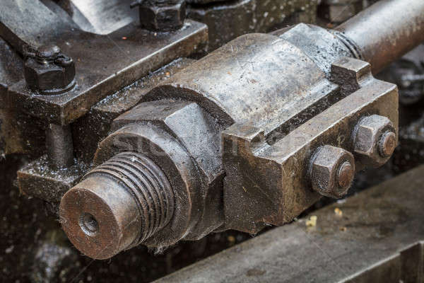 [[stock_photo]]: Détails · vieux · gras · machines · vapeur · moteur