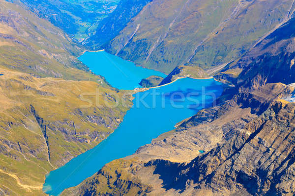Kaprun reservoir lake aerial view, Austria Stock photo © Bertl123