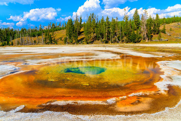Chromatic Pool, Yellowstone National Park, Upper Geyser Basin, W Stock photo © Bertl123