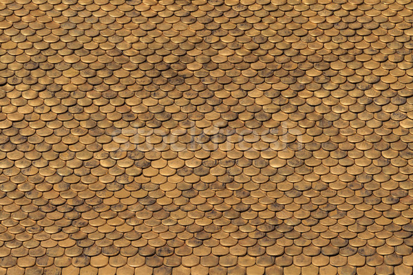 Gouden dak tegels patroon textuur Stockfoto © Bertl123