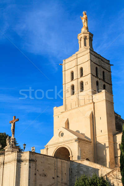 Avignon - Notre Dames des Domes Church near Papal Palace, Proven Stock photo © Bertl123
