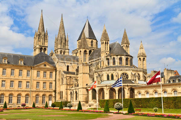 Normandie Frankreich Kirche Gebäude Stadt Stock foto © Bertl123