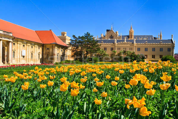 Lednice palace and gardens, Unesco World Heritage Site, Czech Re Stock photo © Bertl123