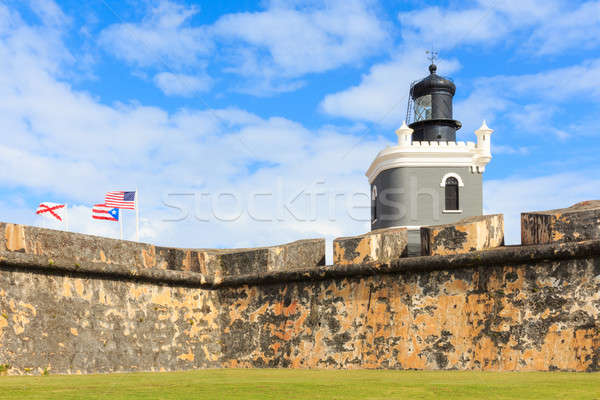 San Juan, Lighthouse at Fort San Felipe del Morro, Puerto Rico  Stock photo © Bertl123