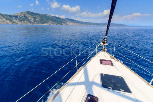 Arc voile bateau yacht bleu mer [[stock_photo]] © Bertl123