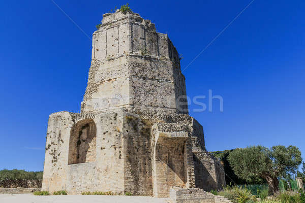 Roman tower in Nimes, Provence, France Stock photo © Bertl123