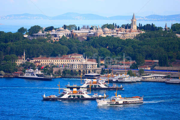 Pałac morza istanbul Turcja wody budynku Zdjęcia stock © Bertl123