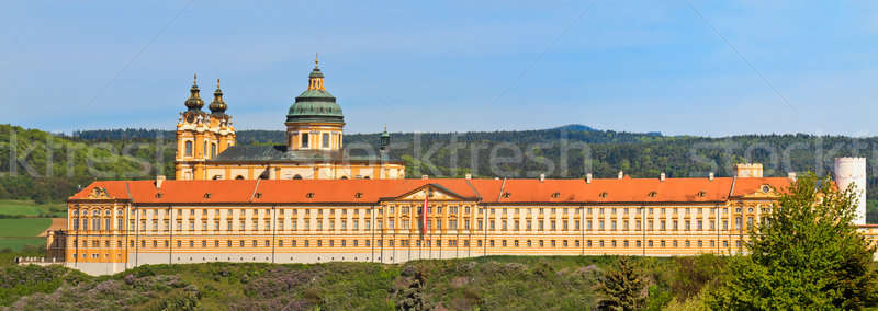Melk Panorama - Famous Baroque Abbey (Stift Melk), Austria Stock photo © Bertl123