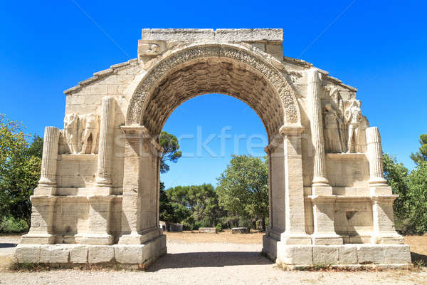 Roman City of Glanum, Triumphal Arch, Saint-Remy-de-Provence, Fr Stock photo © Bertl123