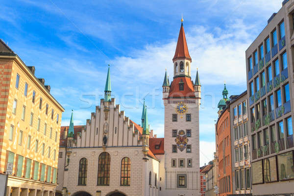 Munich, Old Town Hall with Tower, Bavaria, Germany Stock photo © Bertl123