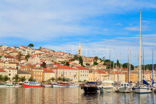 Mali Losinj waterfront and harbor, Island of Losinj, Dalmatia, C Stock photo © Bertl123