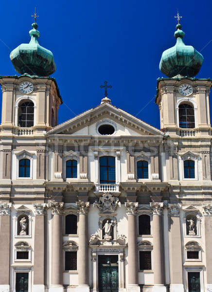 Włochy kościoła niebo budynku sztuki niebieski Zdjęcia stock © Bertl123