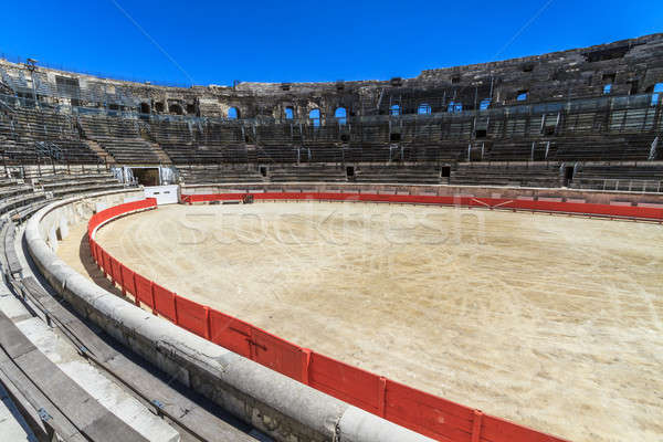 Stock fotó: Bika · harcol · aréna · római · amfiteátrum · Franciaország