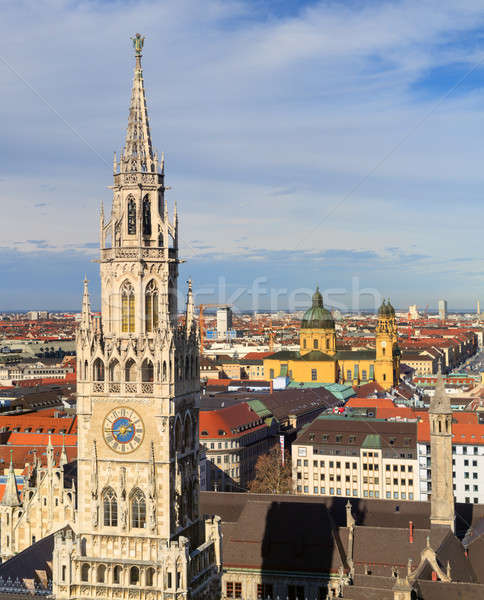 Munich, Gothic City Hall at Marienplatz, Bavaria, Germany Stock photo © Bertl123