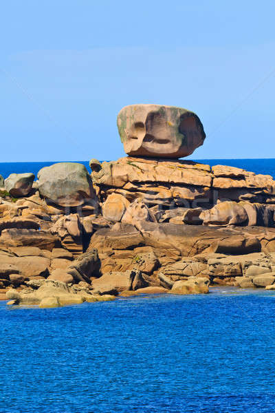 Cote de granite Rose, Brittany Coast near Ploumanach, France Stock photo © Bertl123