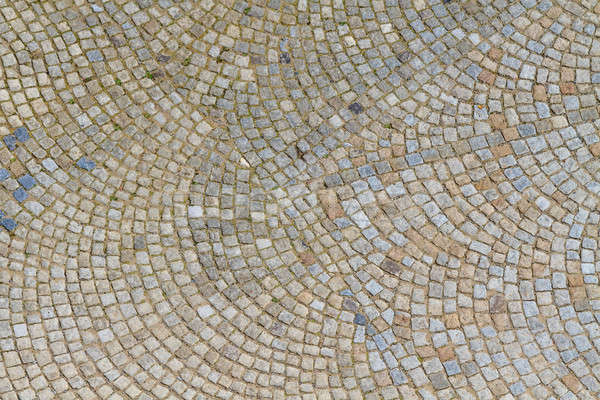 Granit pietruite stradă pavaj textură rutier Imagine de stoc © Bertl123