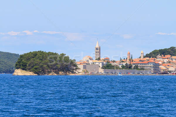 Croatian island of Rab, view on city and fortifications, Croatia Stock photo © Bertl123