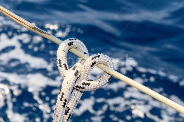 Sailboat rope detail Stock photo © Bertl123