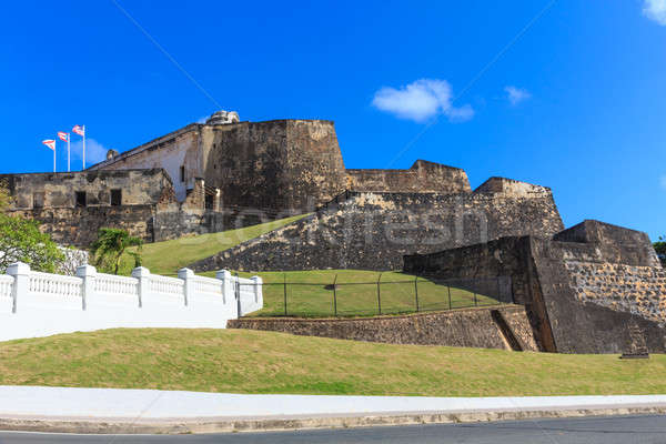 San juan fort Puerto Rico oraş mare ocean Imagine de stoc © Bertl123