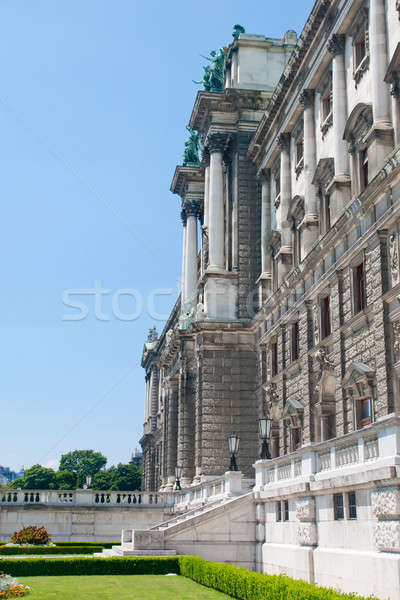 Stock photo: Hofburg Imperial palace entrance, view from Burggarten, Vienna Austria
