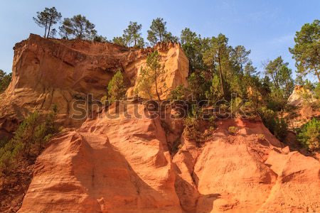 Red Cliffs in Roussillon (Les Ocres), Provence, France  Stock photo © Bertl123
