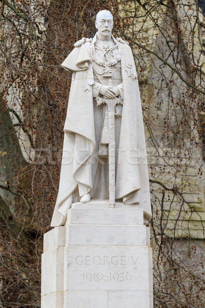 King George V Statue, Old Palace Yard, Westminster, London, UK Stock photo © Bertl123
