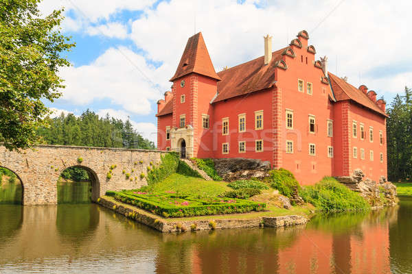 Stock photo: Red water chateau Cervena Lhota in Southern Bohemia, Czech Repub