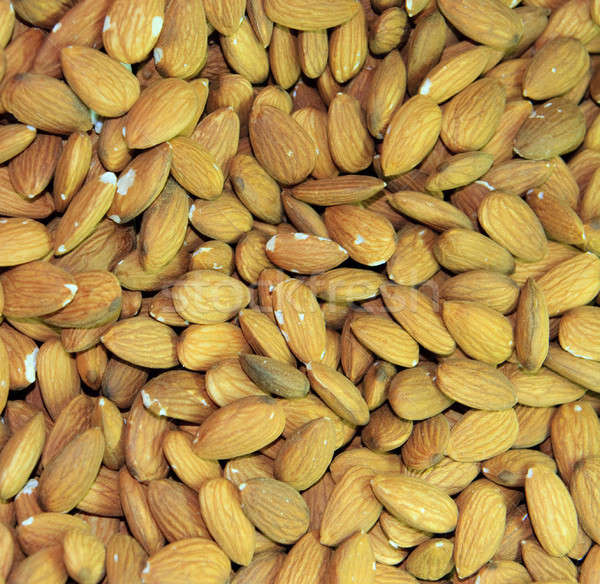 Heap of almonds at local market Stock photo © Bertl123
