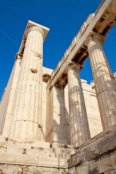 Akropol świątyni szczegóły Ateny Grecja sztuki Zdjęcia stock © Bertl123