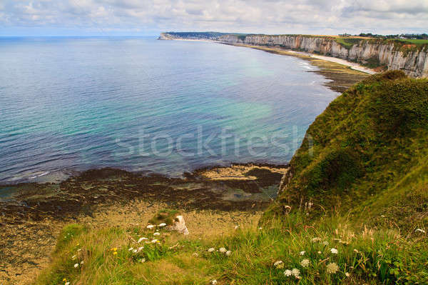 Cliffs near Etretat and Fecamp, Normandy, France Stock photo © Bertl123