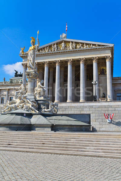 Vienna - Austrian Parliament Building Stock photo © Bertl123